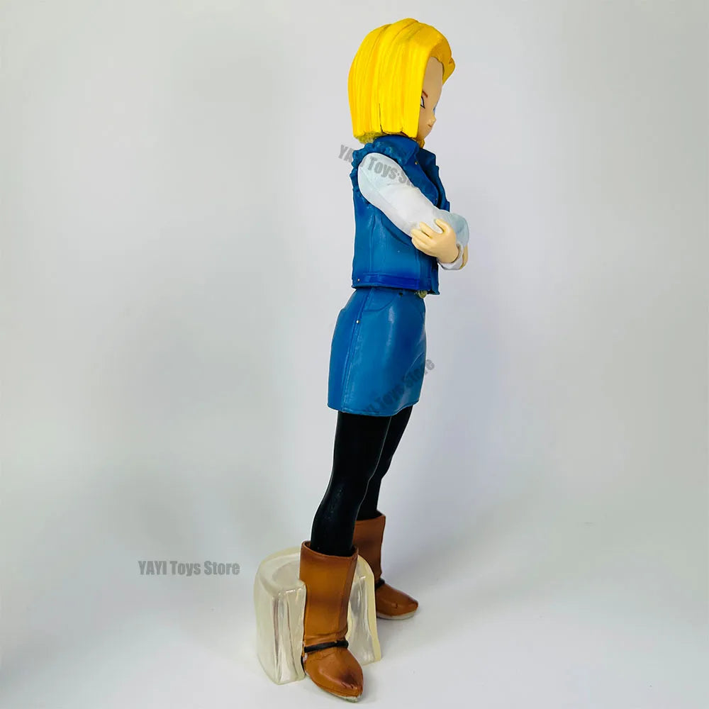 Hot Dragon Ball Z Android 17 18 Anime Figure Android 18 PVC Action Figures Collection Model Toys for Children Christmas Gifts