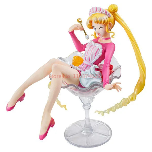 New Arrival 12cm Sailor Moon Anime Figures Doll Tsukino Usagi Action Figurine Pvc Kawaii Model Collection Toy Cute Birthday Gift