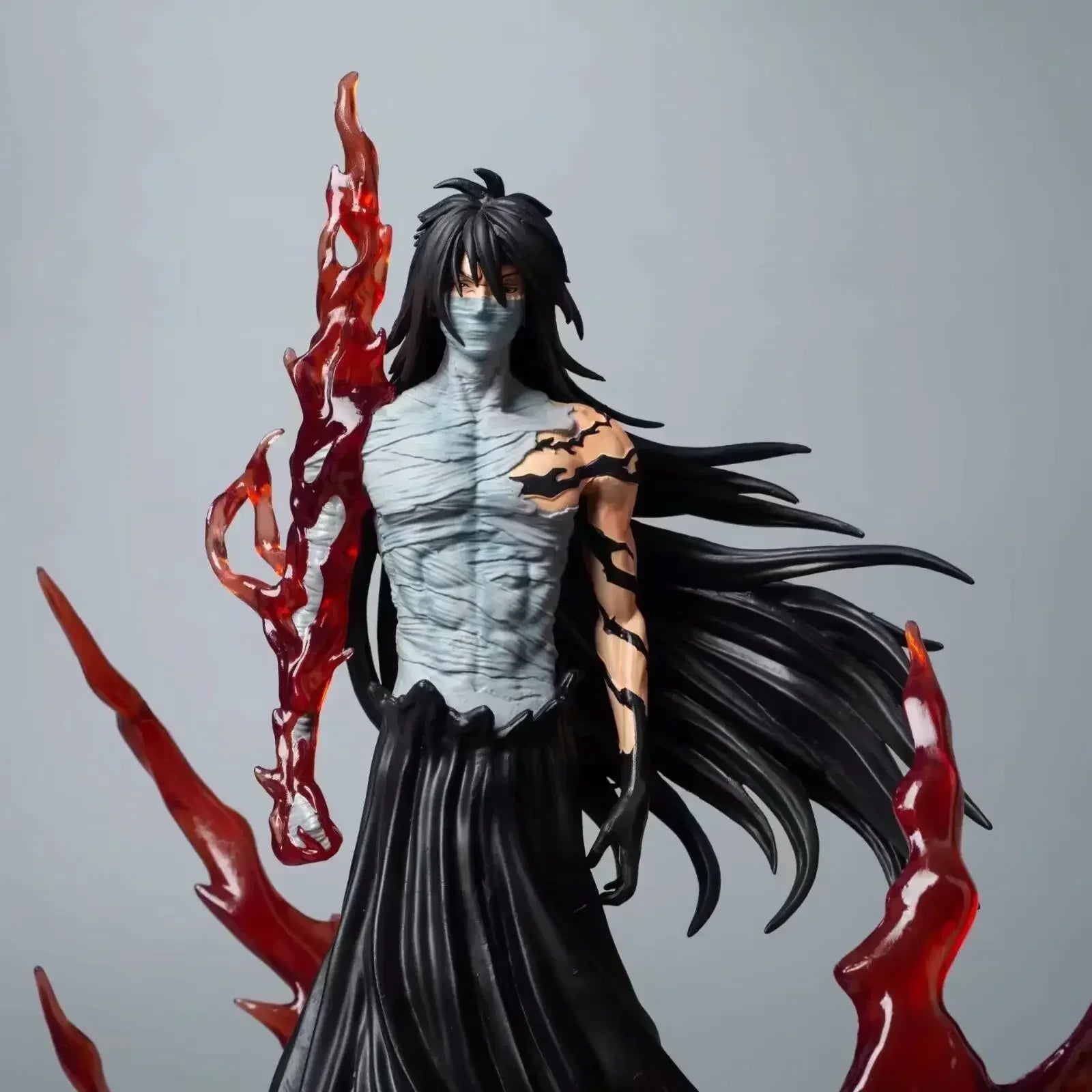 41cm Anime FigureBleach  Ichigo Kurosaki Getsuga Tenshou Model Dolls Figurine Action Figures Collection Decor Adult Kid Toy Gift