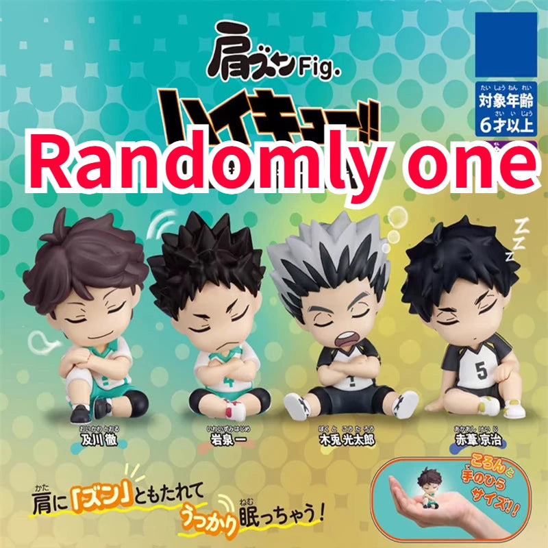 Japan Anime Haikyuu Gashapon Capsule Toy Oikawa Tooru Iwaizumi Hajime Bokuto Kotaro Akaashi Keiji Figures Sleep Doll Toys Model