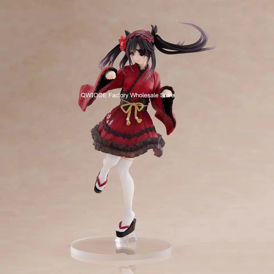 Original Genuine TAITO DATE A LIVE 18cm Tokisaki Kurumi C artoon Figures Collectible Model Toy A Nice Gift Droppshiping