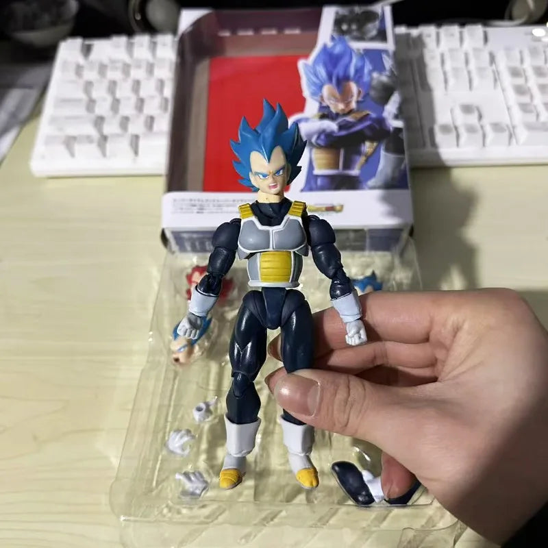 Anime Super Dragon Ball Heroes Figures Combats Vegeta Action Figure Bejita Movable Collection Doll Shf Saiyan Vegeta Model Toys