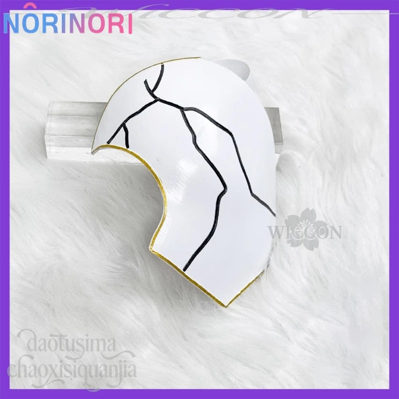 Anime Game Limbus Company Cosplay Rien 3D Polylactic Acid Half Mask Fake Props Accessories Handsome Goth Halloween Props