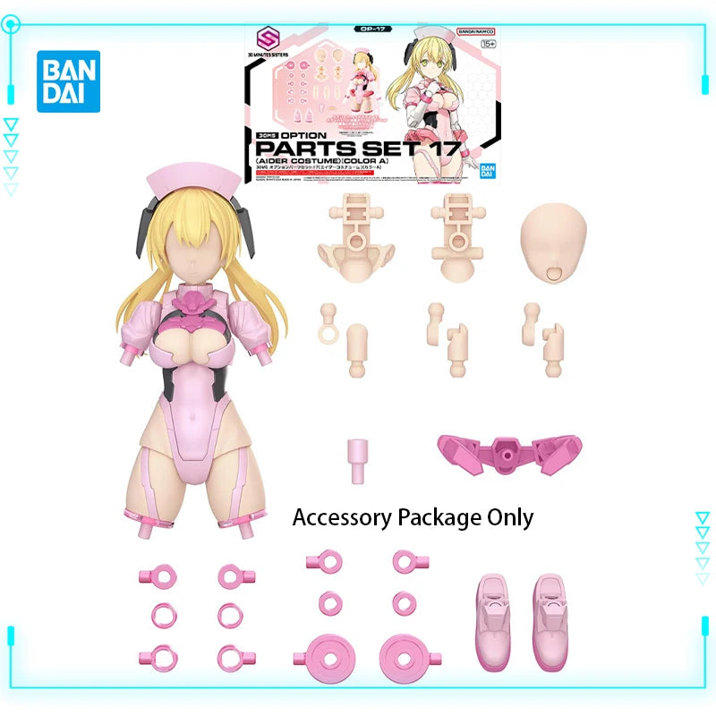 Bandai Original Genuine 30 Minutes Sisters Yufia Eliene Stipla Laranel Siana Farina Neverlia Rishetta Palyton Models Toy Figures