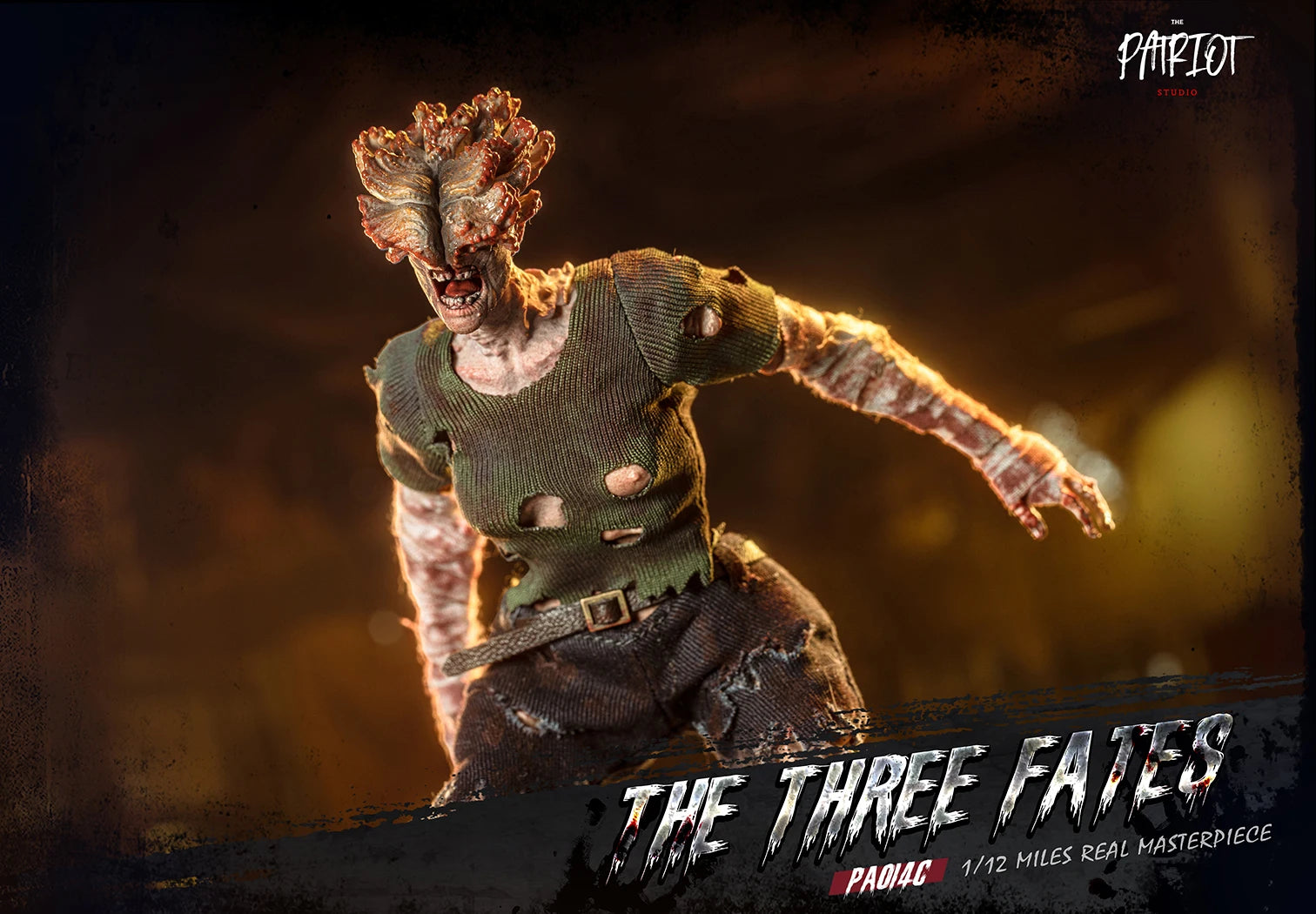 In Stock Patriot Studio The Last of Us Clicker The Three Fates Zombie 1/12 Cloth Gown Action Figures Toy Gift Collection