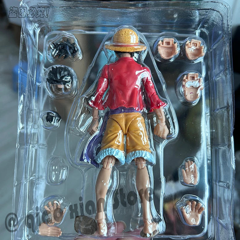 One Piece Action Figures Anime Luffy Roronoa Zoro Ace Figure Movable Joints Collection Model Toys Birthday Gift For Children