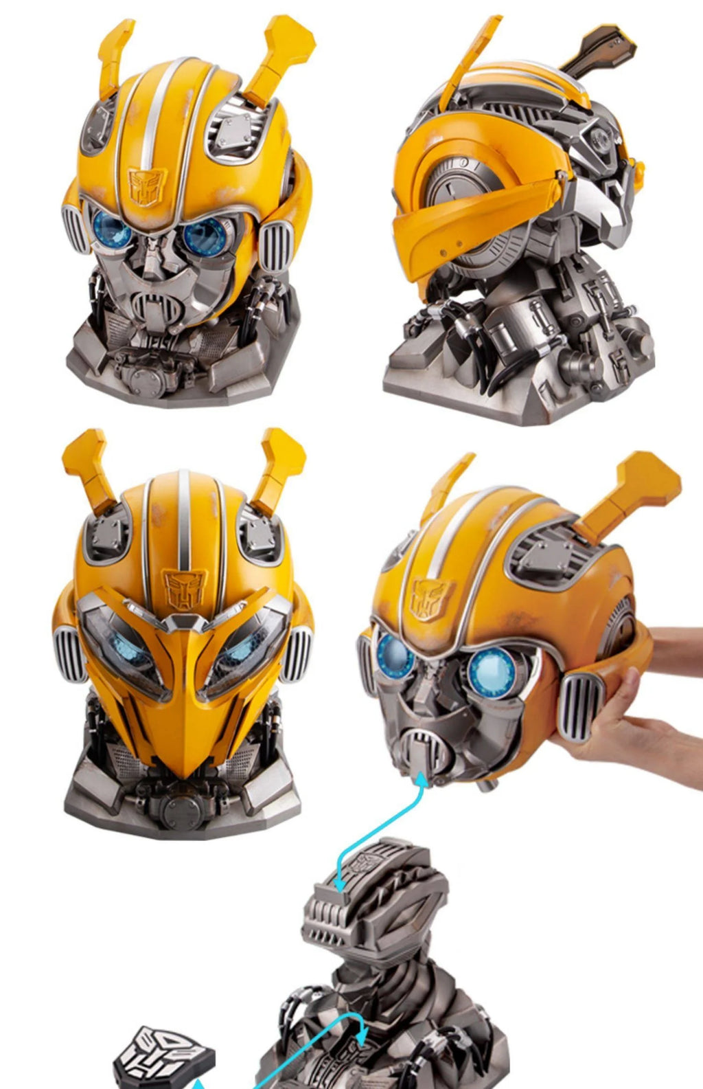 1:1 Iron Man Mk50 Mk17helmet Wearable Voice-Activated Deformation Helmet Around Marvel Animation Derivatives Model Toy Gift