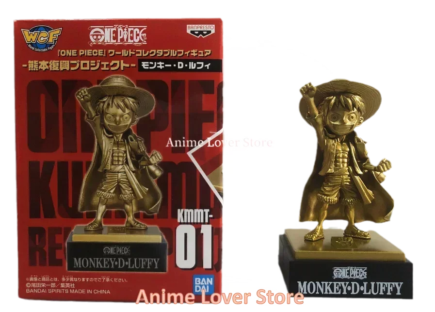 Bandai Original One Piece WCF Kumamoto Revival Plan Luffy Zoro Sanji Nami Usopp Robin Jinbe Chopper Anime Figures Toys for Kids