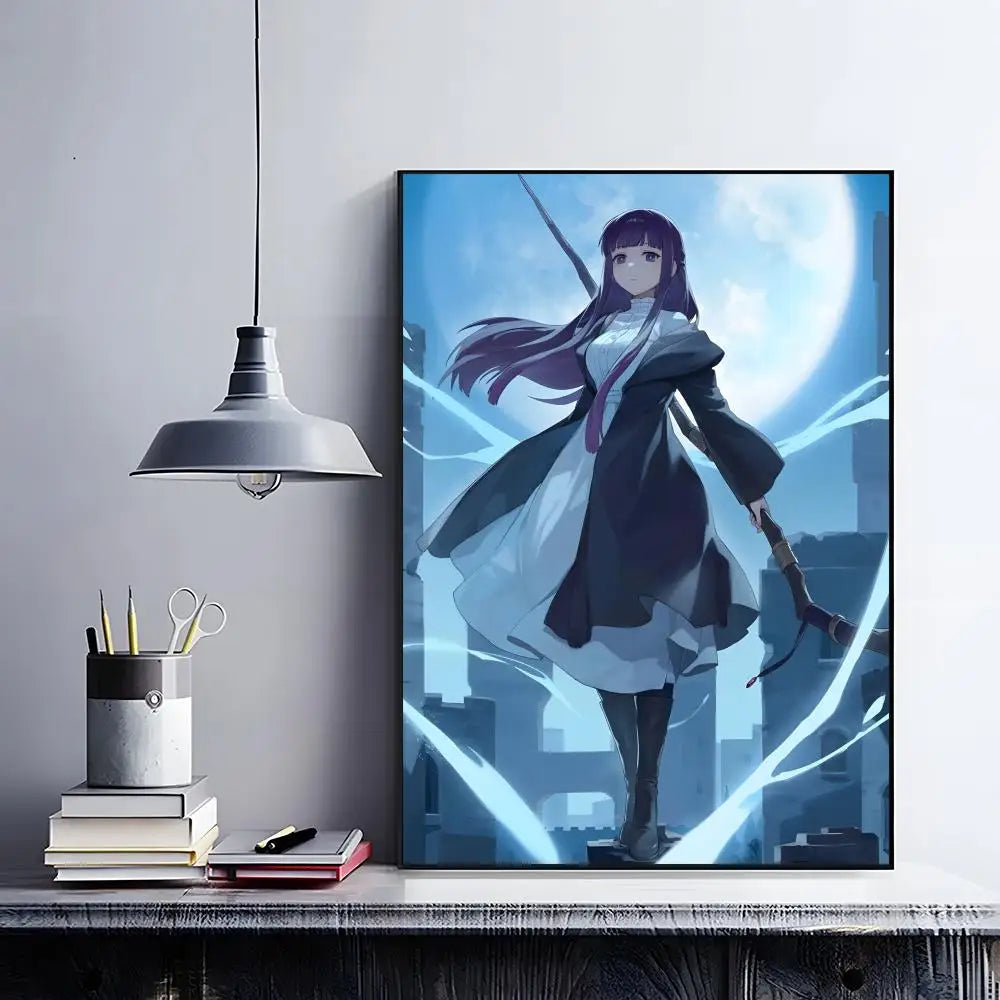 Frieren Retro Anime Poster