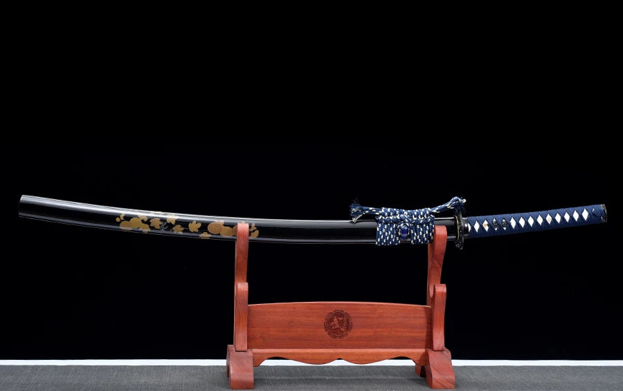 Masahiro Katanas Folded Blue Blade Home Decoration Swords Handmade Full Tang 41 Inch Last Warrior Swords
