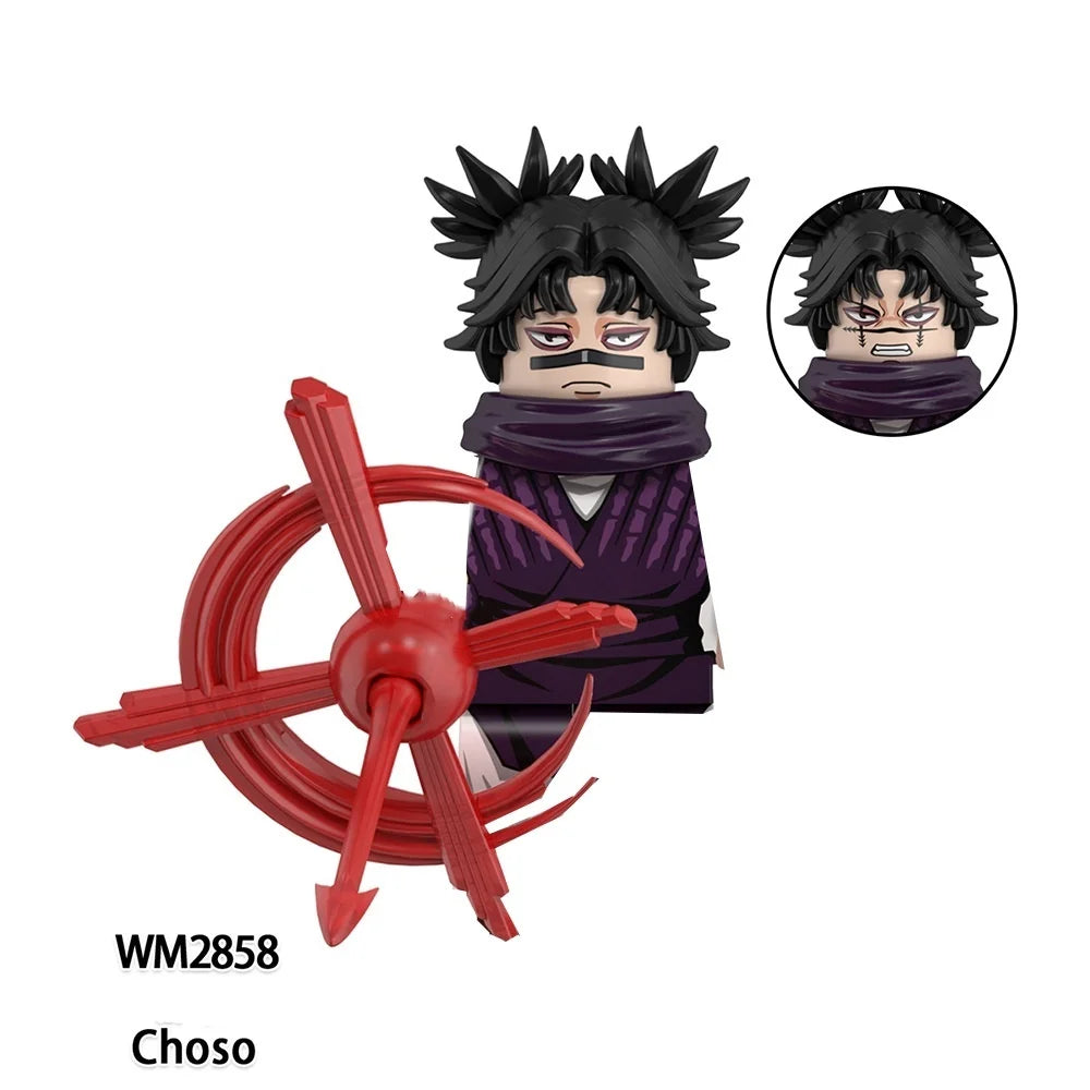 Jujutsu Kaisen Blocks Itadori Yuji Megumi Gojo Satoru Geto Rogo Mahito Hanao Mini Action Toy Figures Building Blocks Kids Gifts