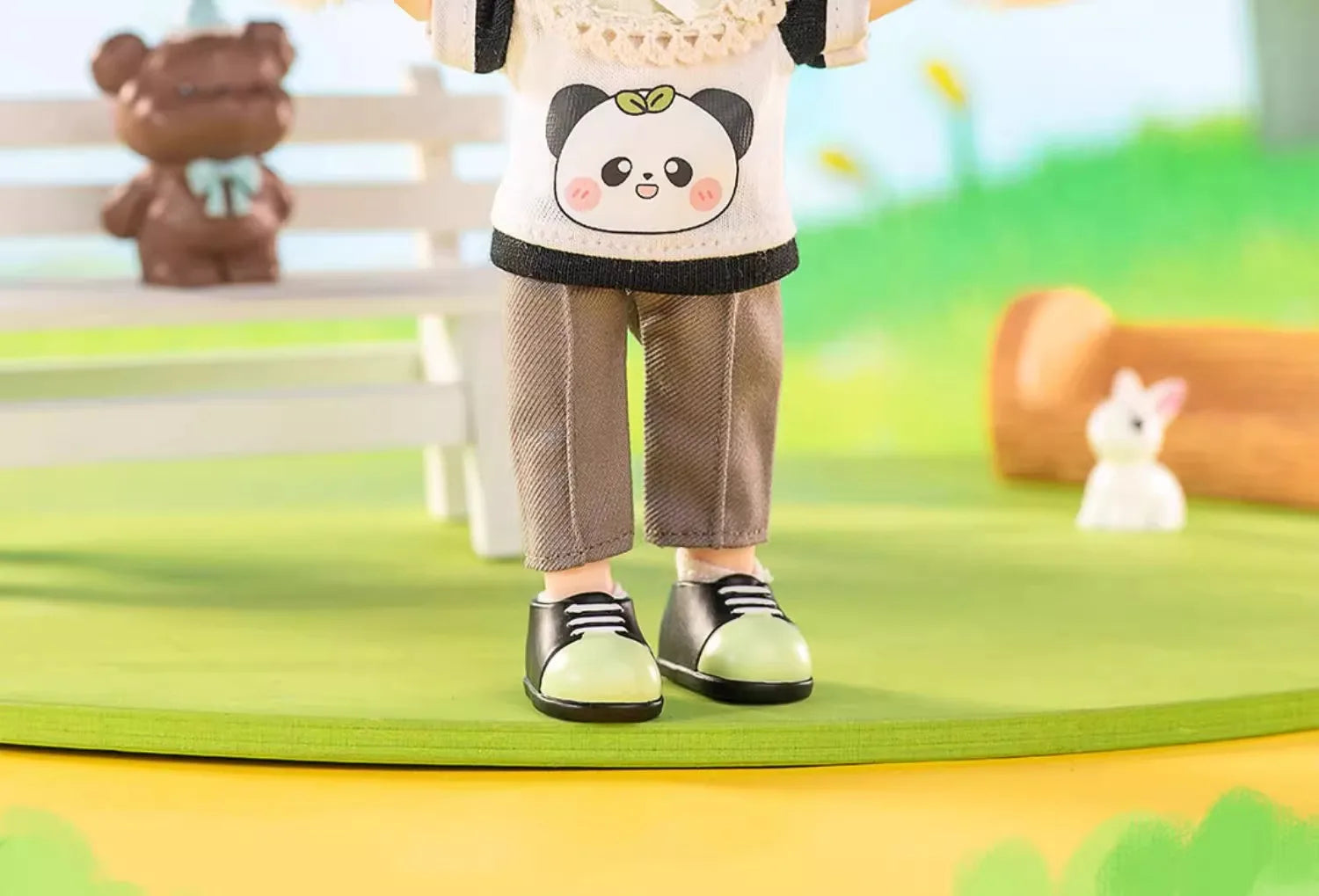 In stock PEETSOON Garden Party Series Ob11 1/12 Bjd 16cm  Cute Action Figure Toys Kawaii Anime Figures  Dolls Toy Gift