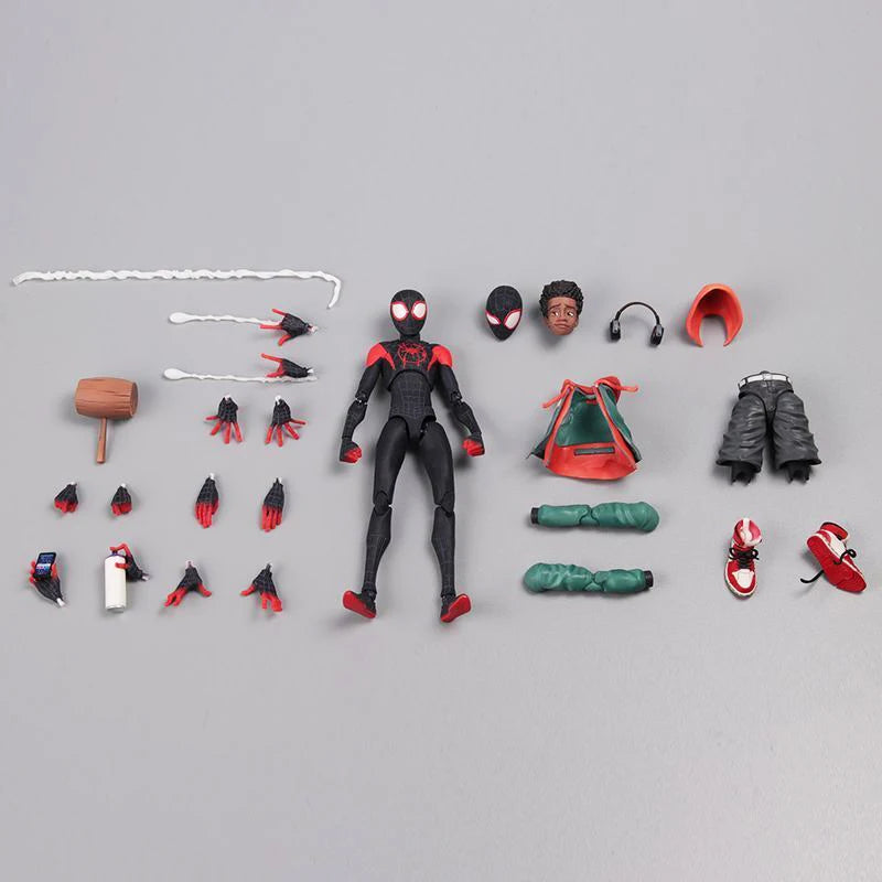 AMAZING YAMAGUCHI Spiderman Gwen Stacy Action Figure Spider Gwen PVC Model Spider-Man Across the Spider-Verse Miles Morales Toys