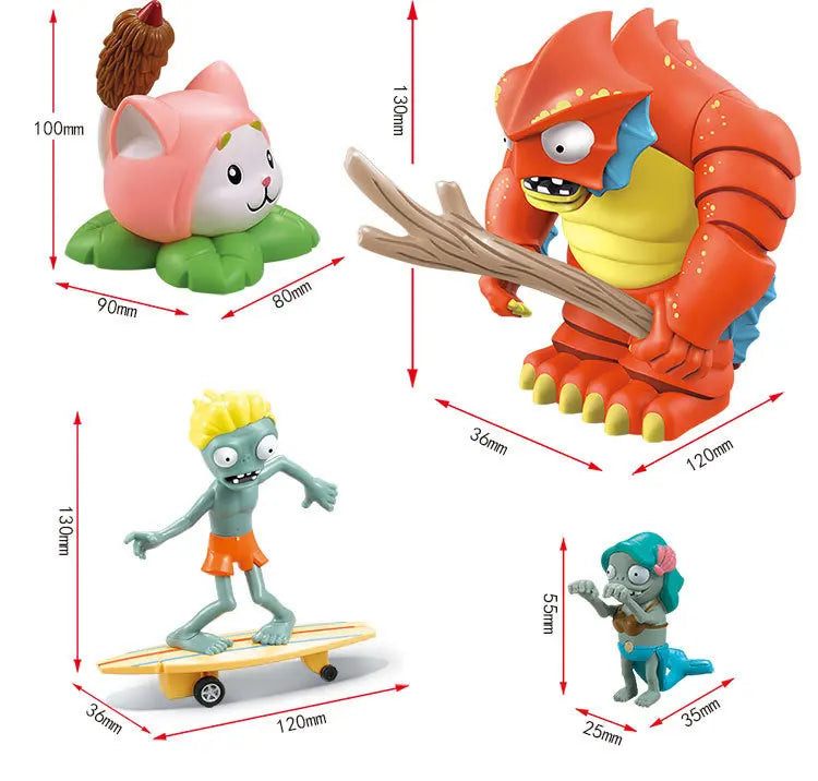 Genuine Licensed Plants vs Zombies 2 Mechanical Shark Wild West Gargantuar New Toy Figures Game Figures Model Teen Gifts For Boy