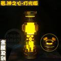 Genshin Impact Mavuika Beelzebul Zhong Li Barbatos Gnosis Plural Gnoses Anime Cosplay Luminescent Metal Night Light Pendant