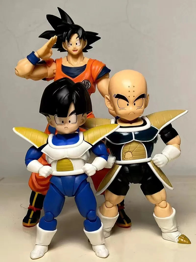 11cm Anime Dragon Ball Z Figures Combats Son Gohan Action Figure PVC DBZ Namek Childhood Gohan Shf Movable Collection Model Toys