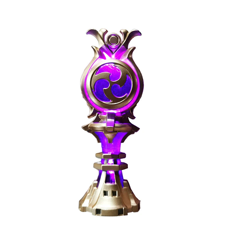 Genshin Impact Mavuika Beelzebul Zhong Li Barbatos Gnosis Plural Gnoses Anime Cosplay Luminescent Metal Night Light Pendant
