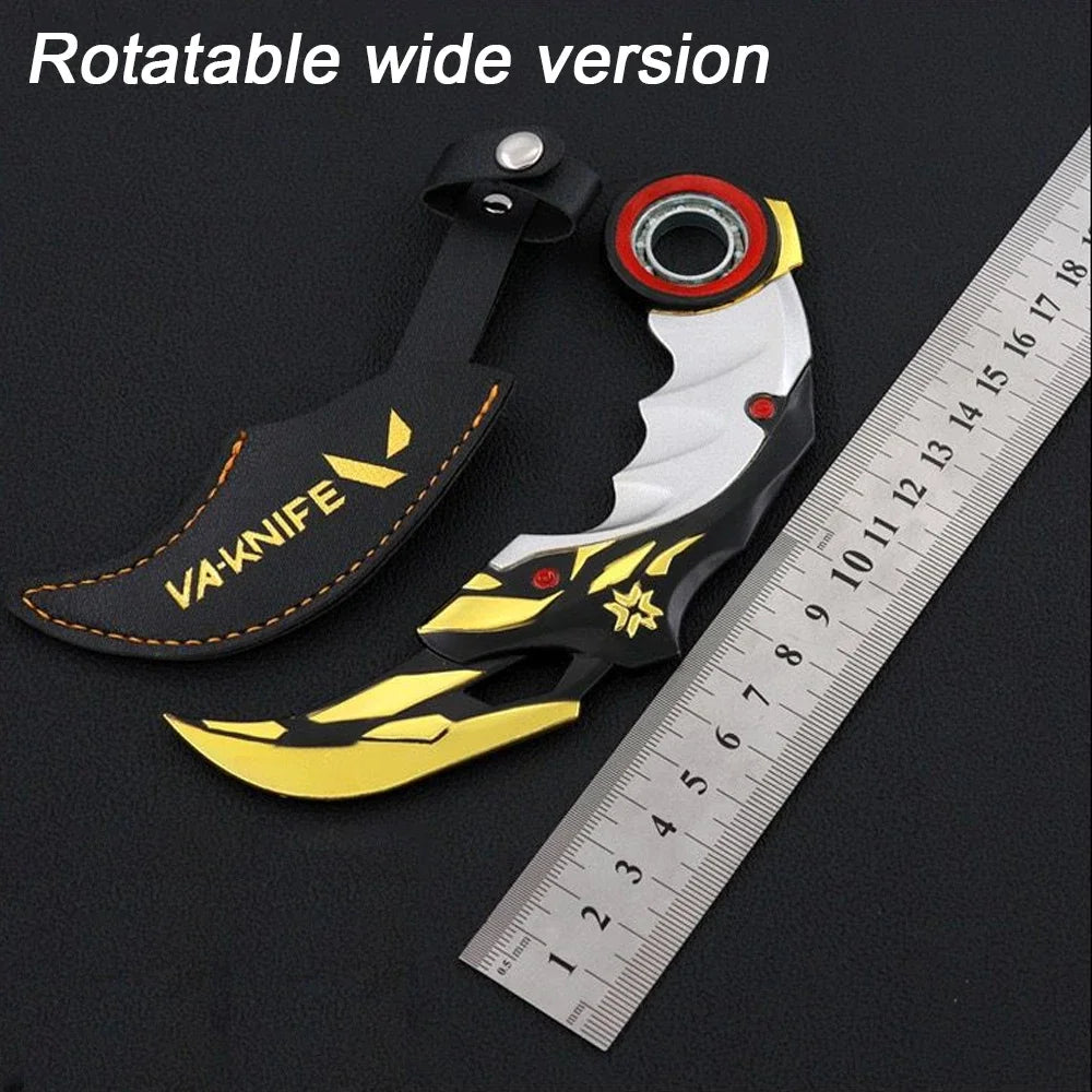 Valorant Karambit Champions 2021 Balisong Weapon 16cm Alloy Model Game Peripheral Samurai Katanas Sword Gift Toys Knife for Kids