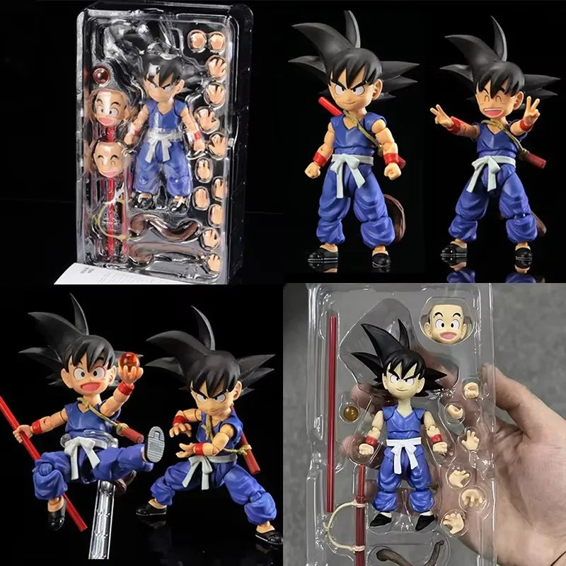 11cm Anime Dragon Ball Z Figures Combats Son Gohan Action Figure PVC DBZ Namek Childhood Gohan Shf Movable Collection Model Toys