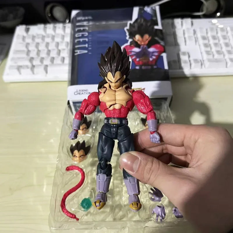 Anime Super Dragon Ball Heroes Figures Combats Vegeta Action Figure Bejita Movable Collection Doll Shf Saiyan Vegeta Model Toys