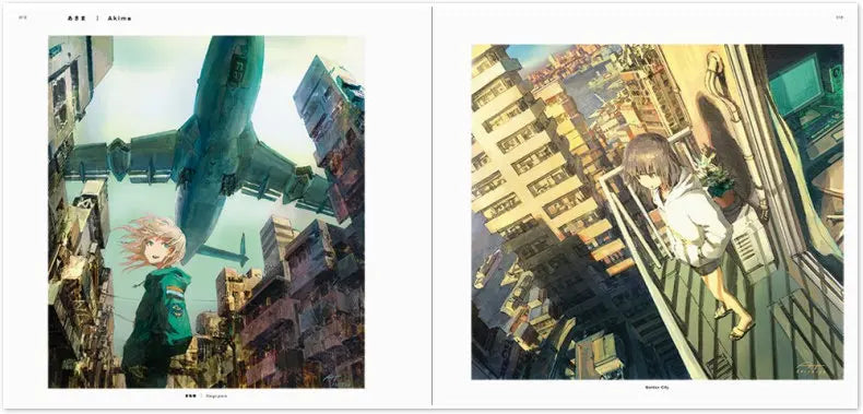 4 Books Set Japanese Original Illustration Art Book Dark Fantasy Nostalgia Parallel Scenes Can Purchase Separately