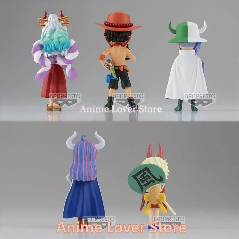 Bandai Banpresto Original One Piece WCF The Island of Ghosts VO.2 Ace Yamato Page One Ulti Anime Figures Toys for Kids Gift