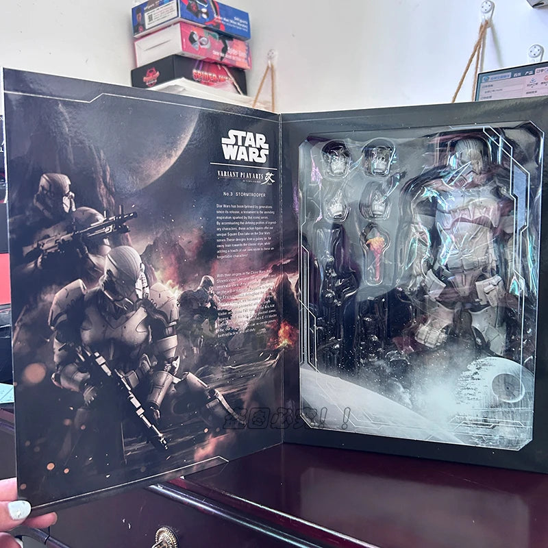Play Arts Boba Fett Darth Vader Maul Stormtrooper Star Wars Figure Action Figures Model Collectible Gift For Boyfriend Funny Toy