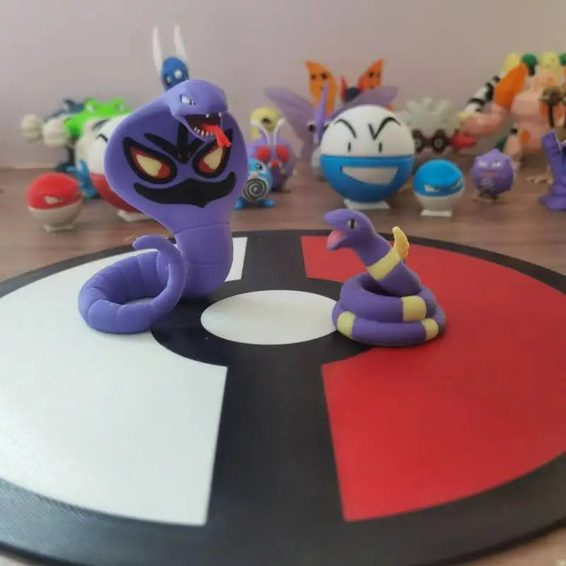 Cartoon Anime Figures Arbok Ekans Proportion World 1:20 Diy 3D Printing Kawaii Character Desktop Model Kids Toys Gifts