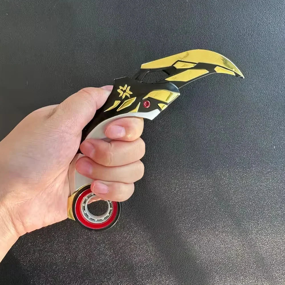 Valorant Karambit Champions 2021 Balisong Weapon 16cm Alloy Model Game Peripheral Samurai Katanas Sword Gift Toys Knife for Kids