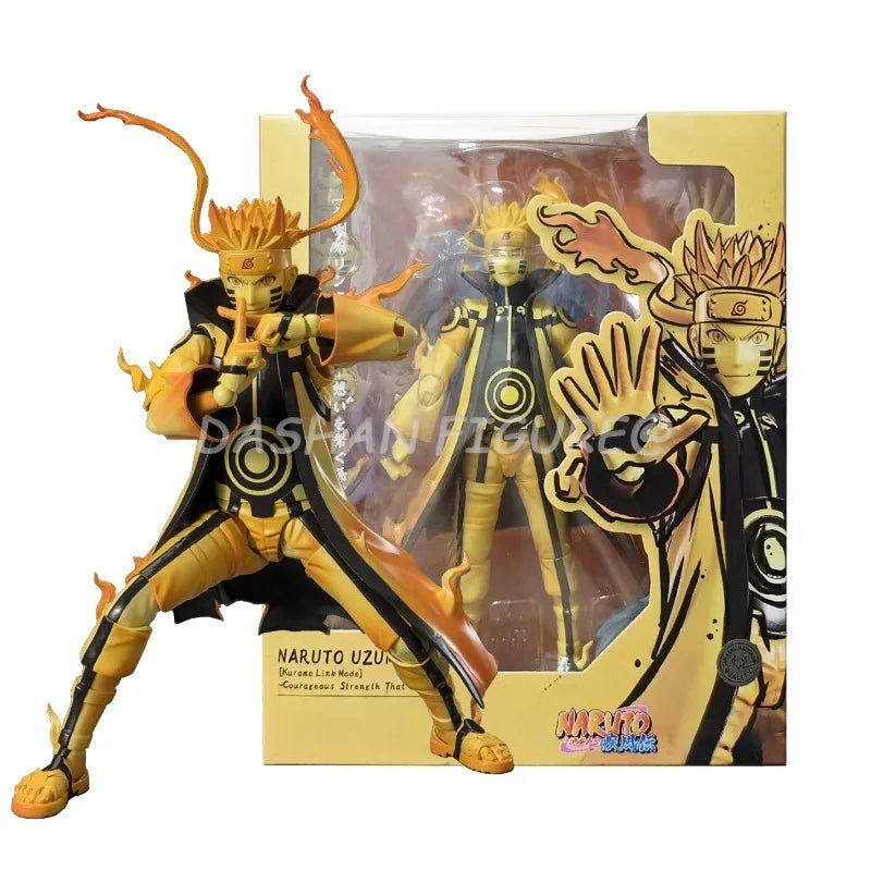 NARUTO Shippuden Action Figure SHF Uzumaki Naruto Kurama Figures 16cm Anime Rasengan Movable Model Toys Desktop Ornaments Doll