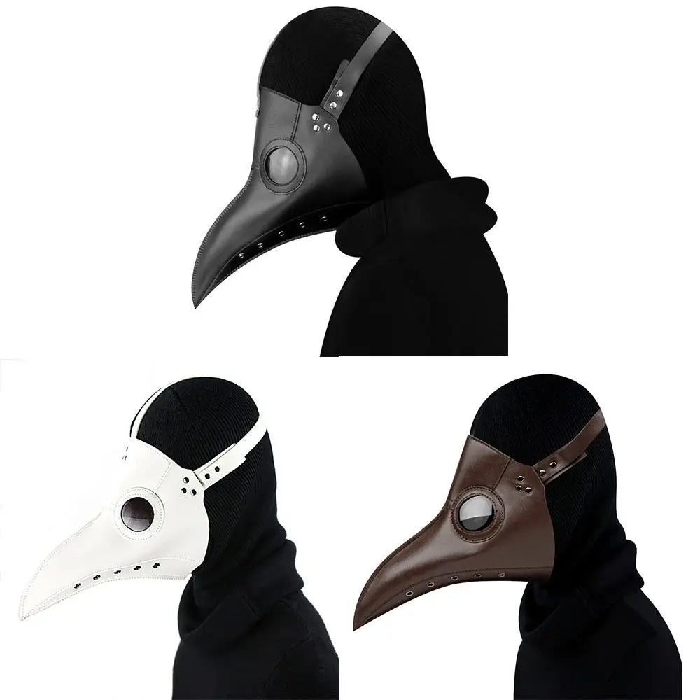 Cosplay Props Long Nose Beak Steampunk Bird Mask Cartoon Funny Plague Doctor Mask Plastic Halloween Bird Mask Nightclub