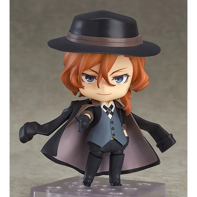 Q Version Dazai Osamu Figure Ryunosuke Akutagawa 1191 Chuya Nakahara Figure 657 676 Bungo Stray Dogs Action Figures Toys Gifts