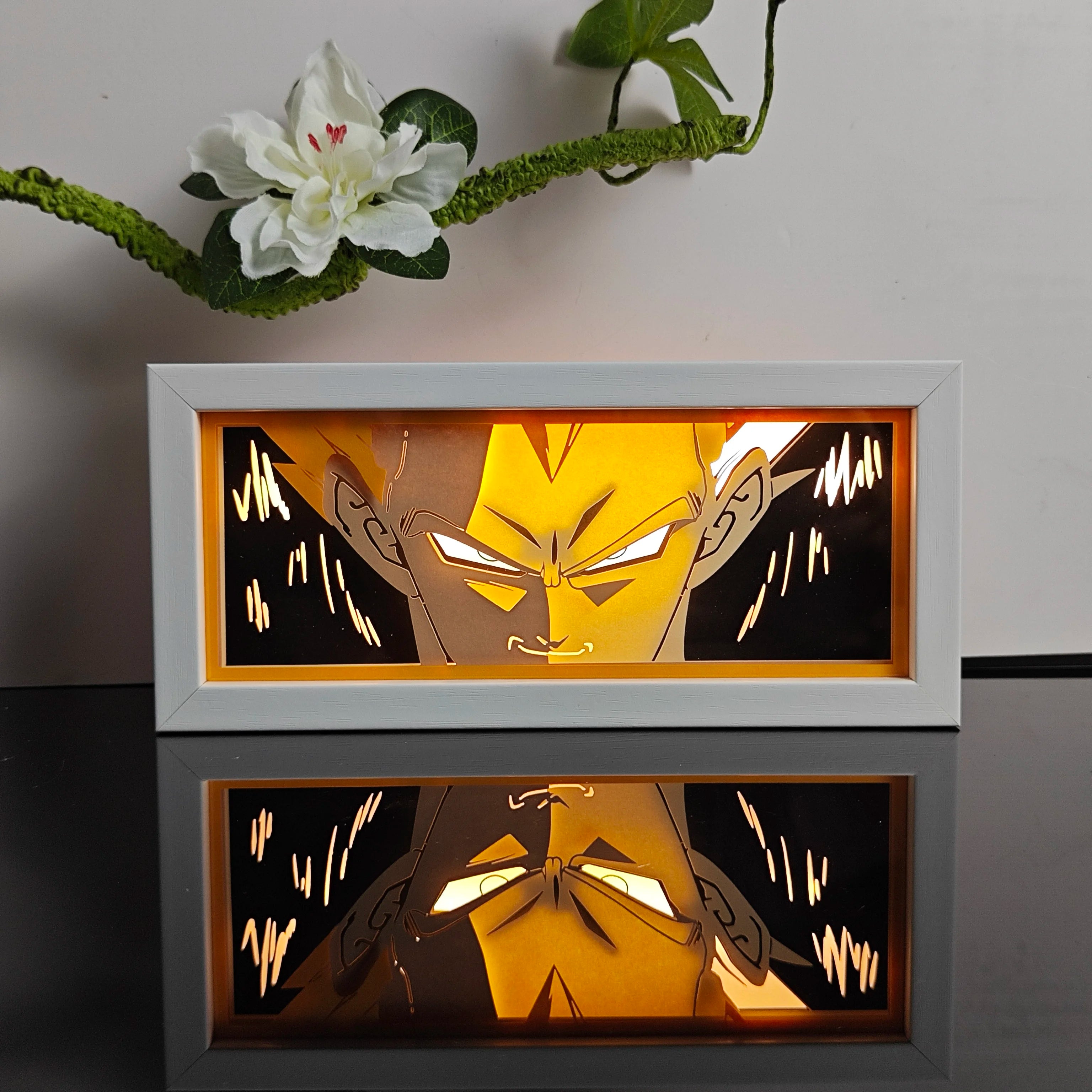Anime Night Light Color Paper-Cut Light Remote Control Seven Color Change Party Room Cartoon Decoration Night Light