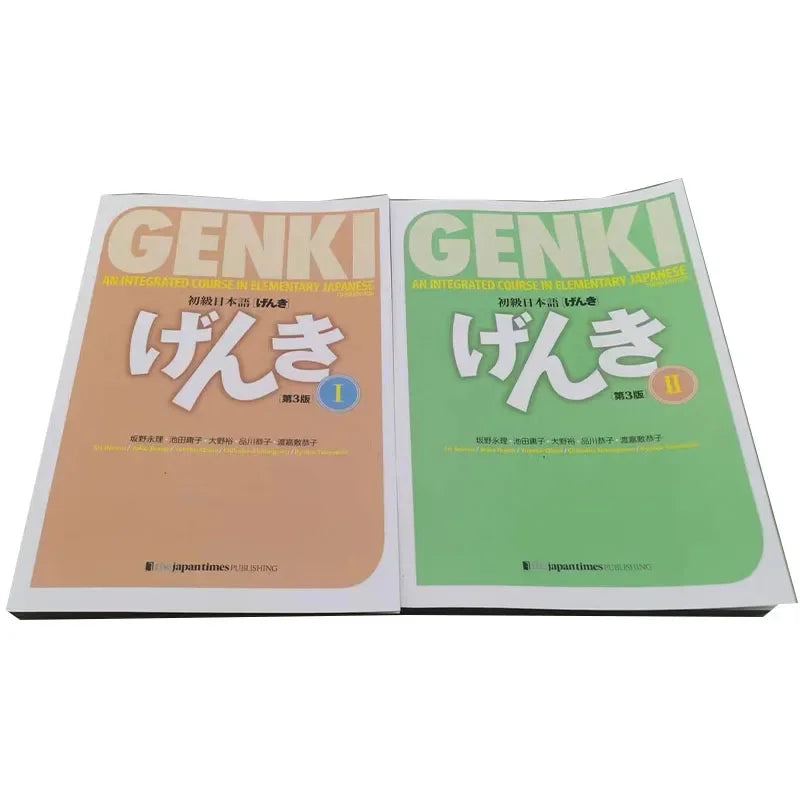 5 Books/set GENKI Third Edition Textbook+Workbook+Answer Key An Integrated Course in Elementary Japanese I II  Libros Book
