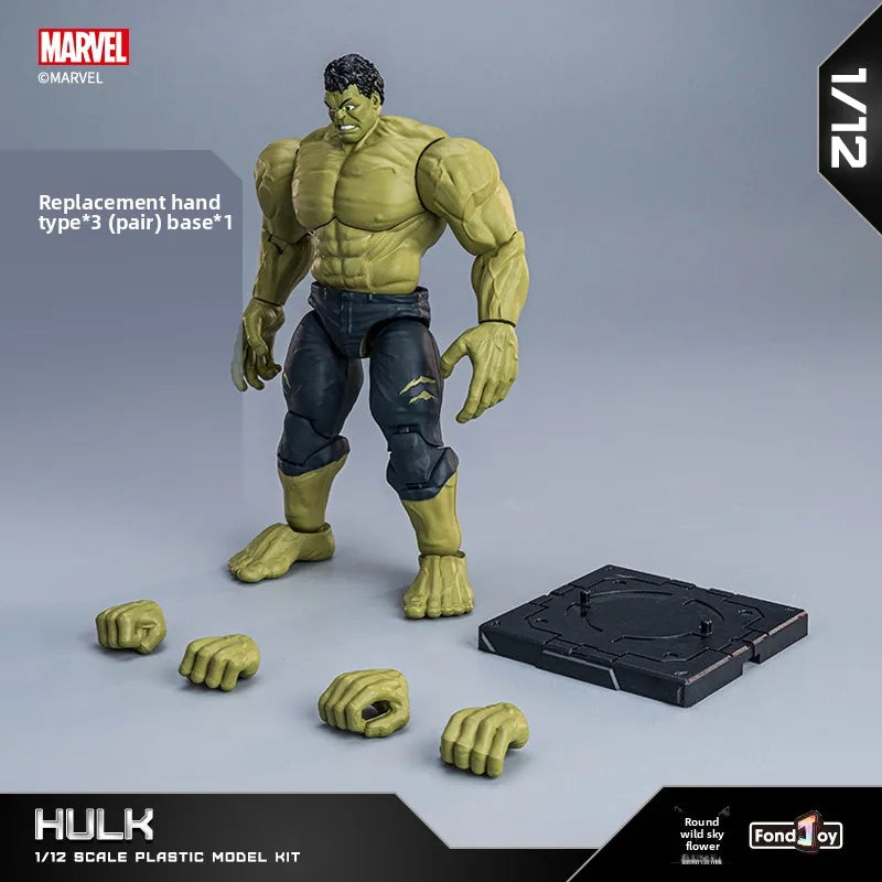 Fondjoy Iron Man MK50 Action Figures Hulk Spider-Man Thanos 1/12 Assembled Toy Model Collect Ornaments Boy Toy Birthday Gifts
