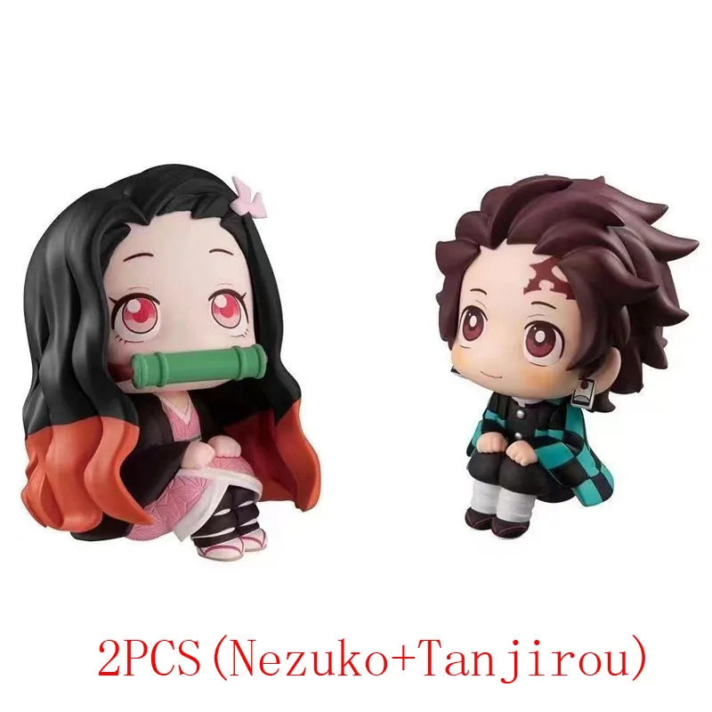 Anime Demon Slayer Doll Toy 6cm Nezuko Tanjirou Zenitsu Inosuke Kyoujurou Kanawo Action Figures Model Toy Kid Xmas Birthday Gift