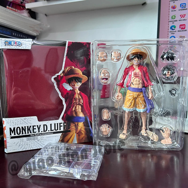 One Piece Action Figures Anime Luffy Roronoa Zoro Ace Figure Movable Joints Collection Model Toys Birthday Gift For Children