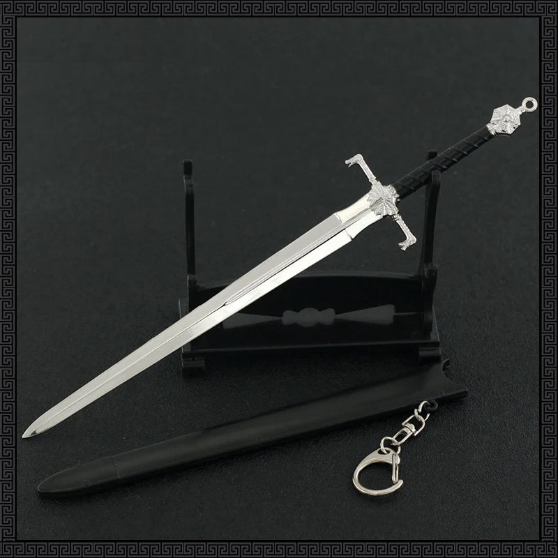 22cm Metal Sword Game of GOT Thrones American TV Series Merchandise 1:6 Medieval Weapon Model Home Ornament Equipment Collection