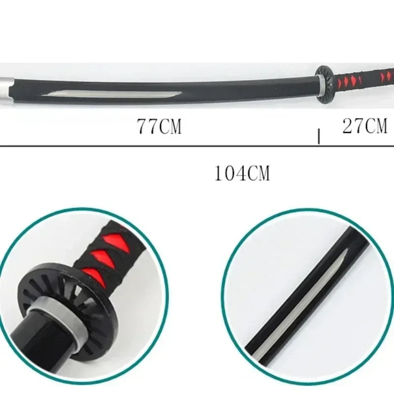 104cm Large Katana Schwert Wood Blade Sword Anime Cosplay Prop Ninja Knife Real Size Japanese Katana Original Samurai Sabre Gift
