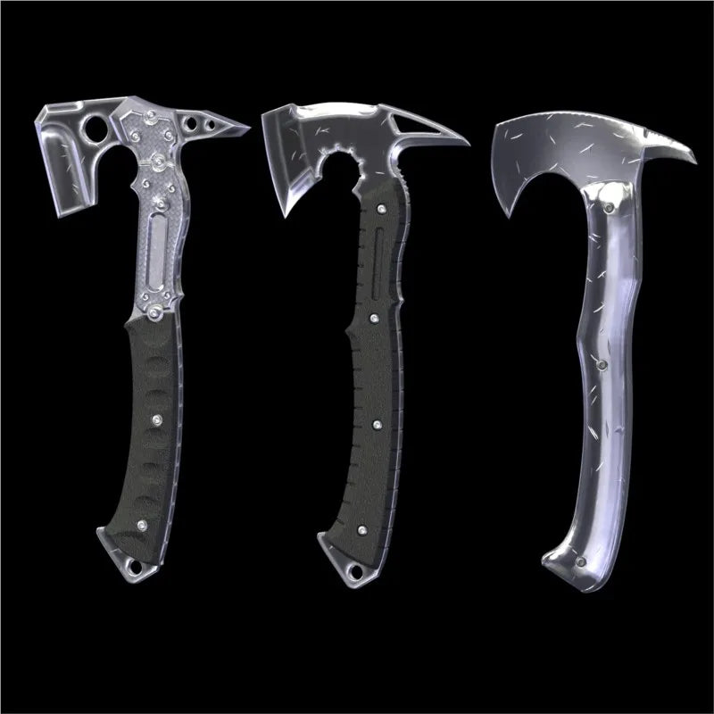 Men's Cosplay Prop Game Halloween Axe Cosplay Prop 3D Printed Plastic Axe Model Costume Accessories