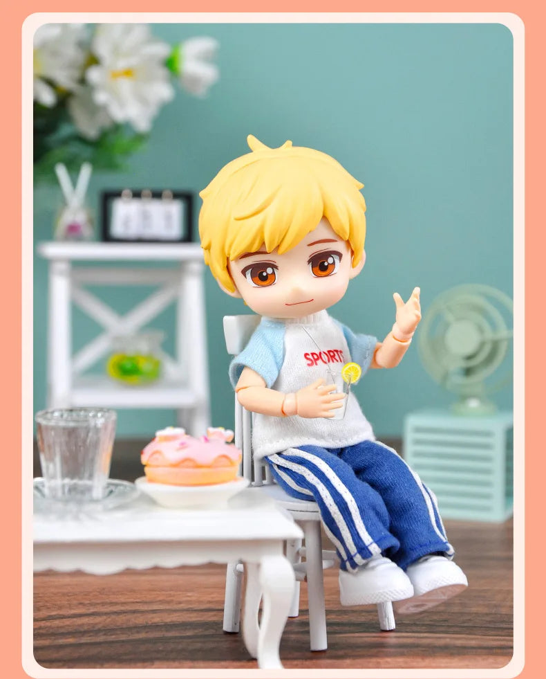 Ymy Doll Ob11 Movable Joint Girl Boy Doll Gsc Face 1/12Bjd Figures Anime Model Surprise Dolls With Doll Head, Body, Clothes