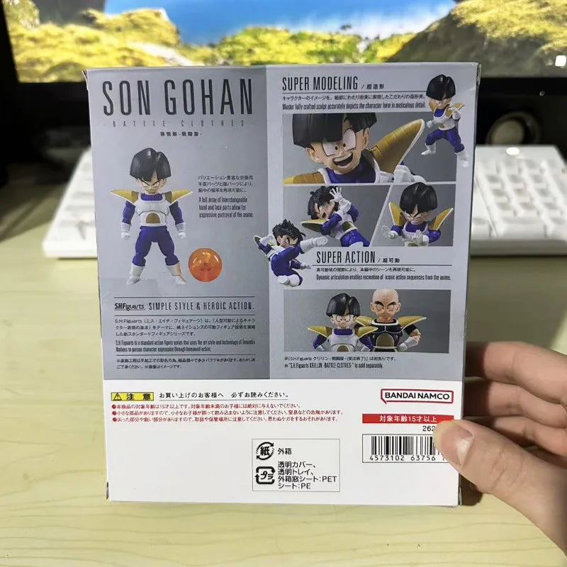 11cm Anime Dragon Ball Z Figures Combats Son Gohan Action Figure PVC DBZ Namek Childhood Gohan Shf Movable Collection Model Toys