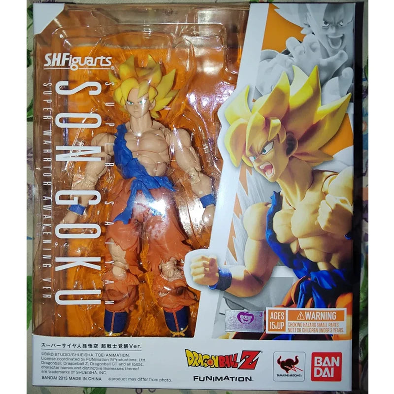 100%Original BANDAI S.H.Figuarts Son Gohan Vegeta Android 16  Frieza Turles Dodoria Dragon Ball Z Action Figures Model Toys