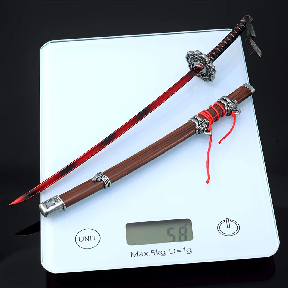 26cm/10.23in Sekiro Wolf katana knife Metal weapons props Game Peripherals Mini Japanese Katanas models Ornaments Boy Toys gifts