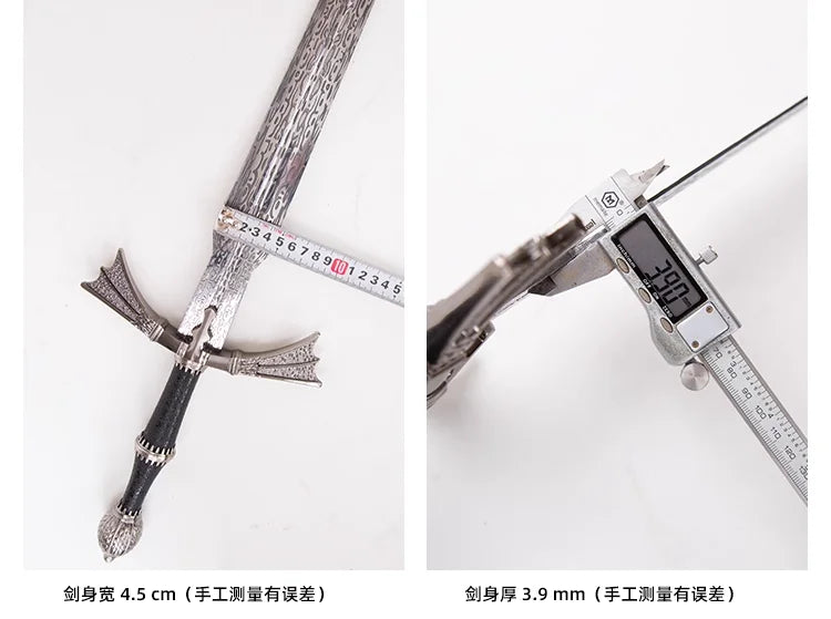 dark sister sword of the Dragon race, Damon Aegon,stainless steel real sword,cosplay one-handed sword, role-playing assassin