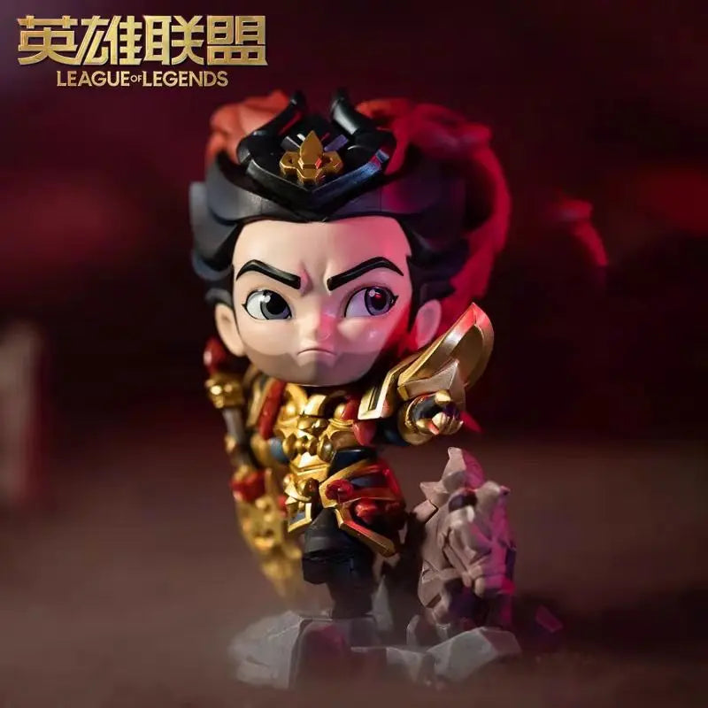 Original League of Legends Animation Game Peripheral Toys Jinx Teemo Poppy Vi Anime Action Model Figures Ornament Collection