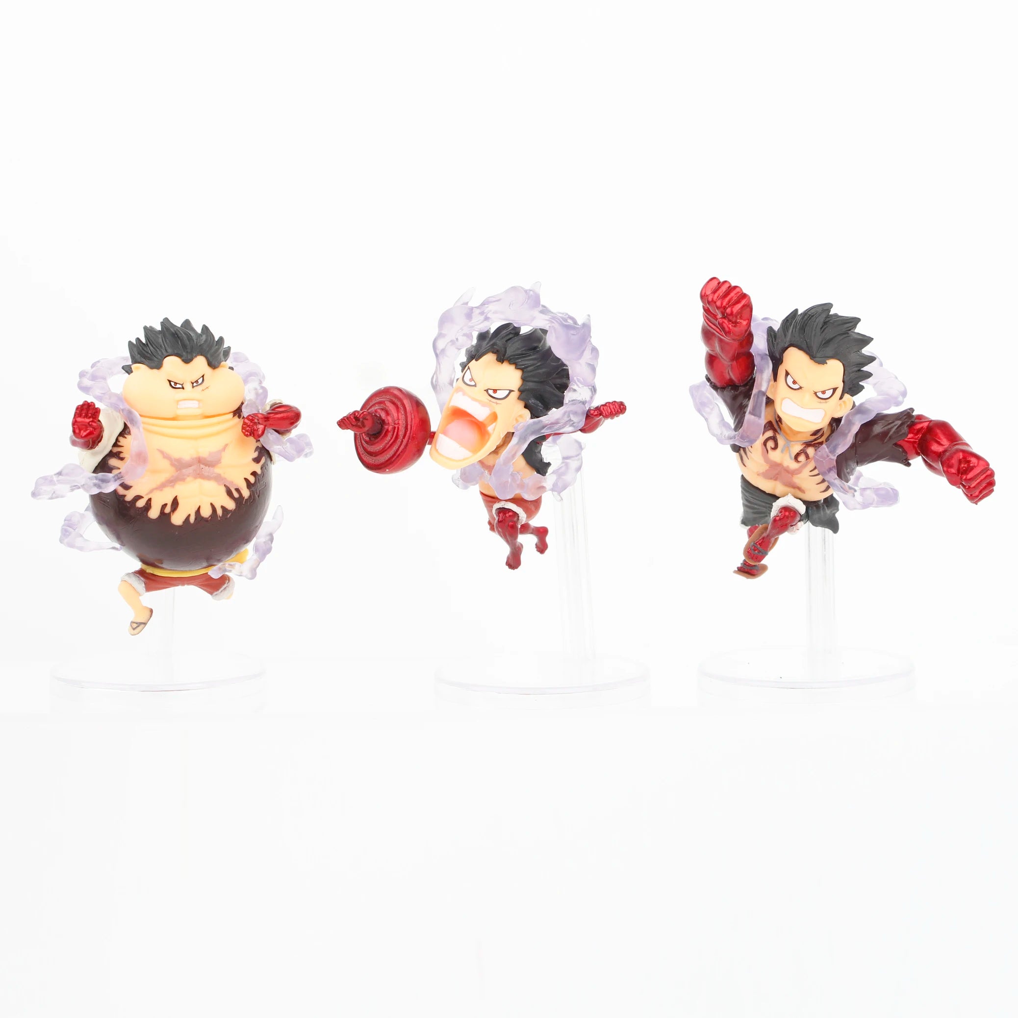 5pcs/set Funny One Piece Gear 4 Luffy Anime Figures Pvc Model Toys 11cm