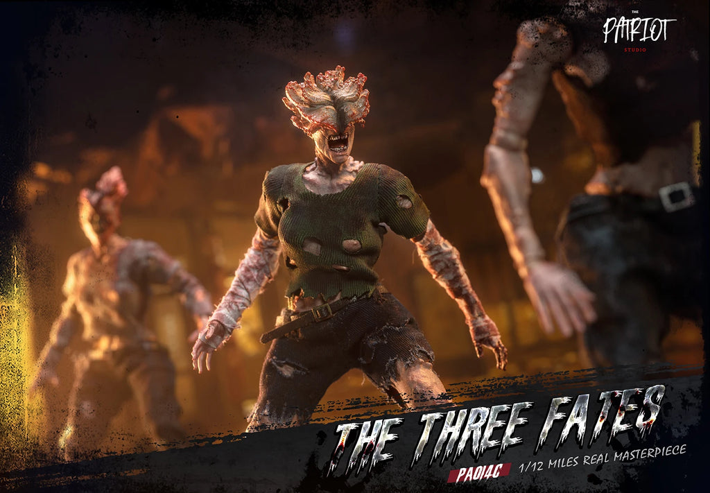 In Stock Patriot Studio The Last of Us Clicker The Three Fates Zombie 1/12 Cloth Gown Action Figures Toy Gift Collection