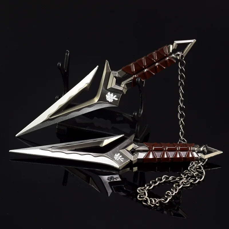 6.3in Valorant Katana Swords Real Size Japanese Samurai Sabre Alloy Knife Sword Anime Cosplay Prop Katana Home Decoration Gift