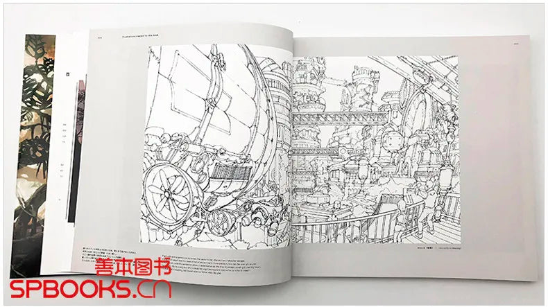 4 Books Set Japanese Original Illustration Art Book Dark Fantasy Nostalgia Parallel Scenes Can Purchase Separately